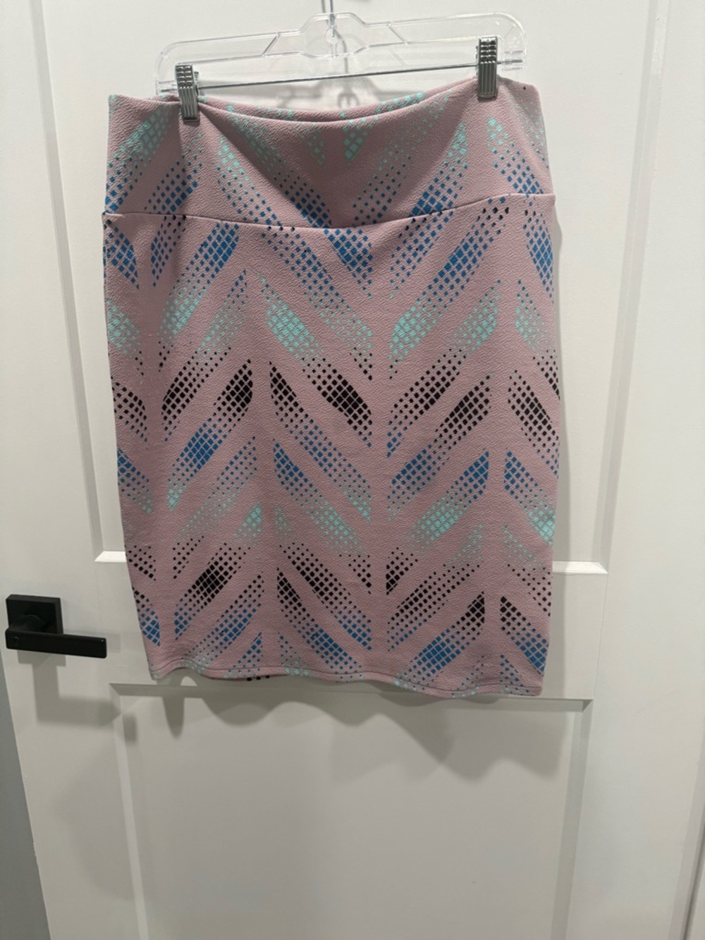 LuLaRoe Chevron Cassie Pencil Multicolor Skirt